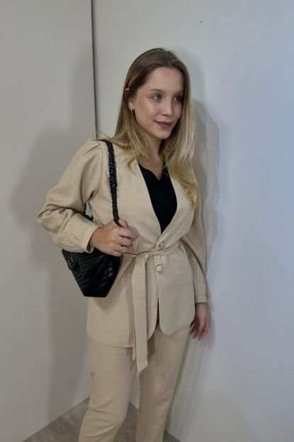 Blazer Vanibele Alfaiataria Nude - Marca Vanibele