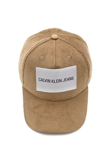Boné Calvin Klein Lettering Bege - Marca Calvin Klein