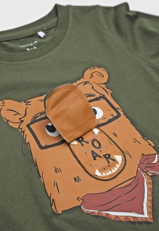 Camiseta Name It Urso Verde