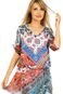 Vestido 101 Resort Wear Crepe Babado Estampado Vermelho - Marca 101 Resort Wear