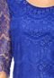 Vestido EAGLE ROCK Curto Renda Azul - Marca EAGLE ROCK
