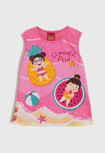 Blusa Kyly Infantil Summer Rosa - Marca Kyly