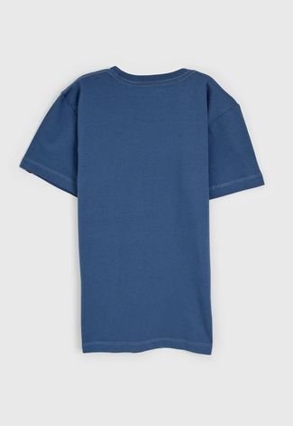 Camiseta Quiksilver Infantil Logo Azul