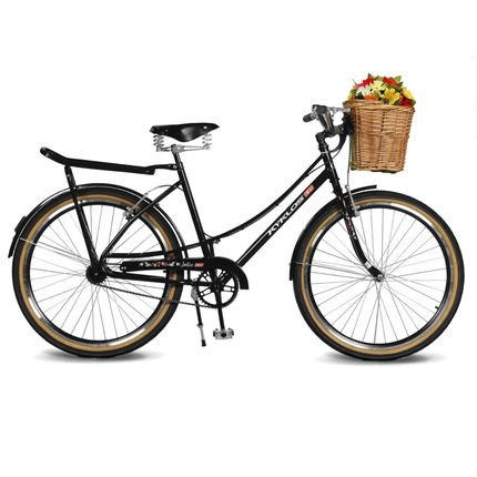 Menor preço em Bicicleta Kyklos Aro 26 Jolie 2.1 com Bagageiro Preto