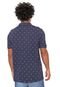 Camisa Polo Hering Reta Estampada Azul-marinho - Marca Hering