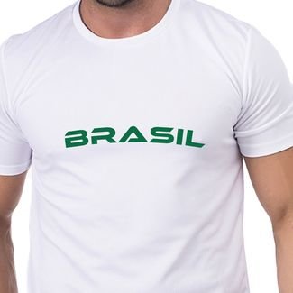 Camisa Dry Fit - Torcedor Brasil - BRANCA