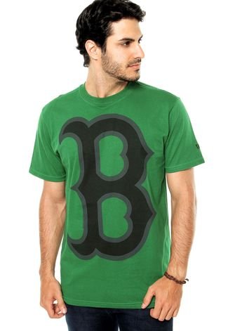 Camiseta New Era Boston Red Sox 10 Verde