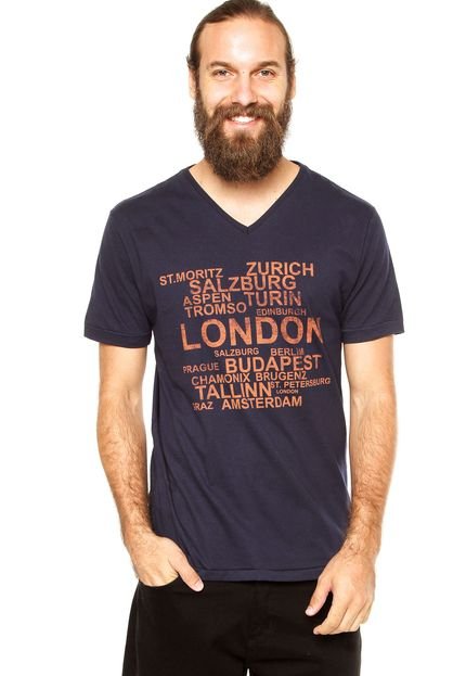 Camiseta Aleatory London Azul - Marca Aleatory