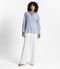 Camisa Feminina Oversized Listras Select Azul - Marca Select