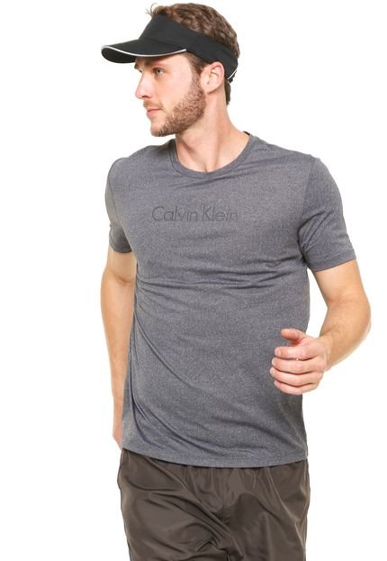 Camiseta Calvin Klein Logo Cinza - Marca Calvin Klein