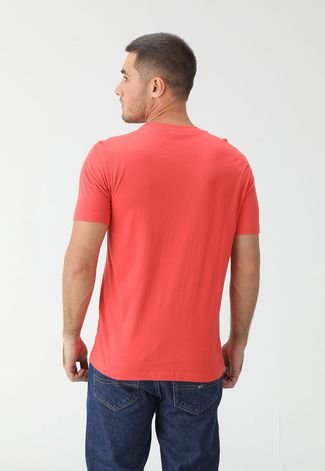 Camiseta Calvin Klein Embossing Coral - Compre Agora