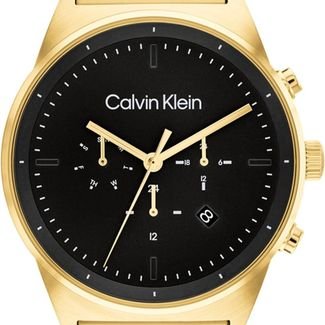 Relógio Calvin Klein Masculino Aço Dourado 25200294
