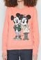 Blusa de Moletom Flanelada Fechada Cativa Disney Mickey & Minnie Rosa - Marca Cativa Disney