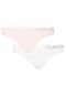 Kit 2 Calcinhas Calvin Klein Underwear Tanga Seamless Rosa/Branca - Marca Calvin Klein Underwear