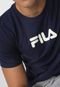 Camiseta Fila Letter Azul-Marinho - Marca Fila