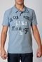 Camiseta Polo Words Azul - Marca Pier Nine