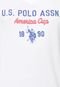 Camiseta Manga Curta U.S. Polo Bordado Branco - Marca U.S. Polo