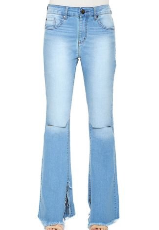 Calça Jeans It's & Co Flare Fernanda Azul