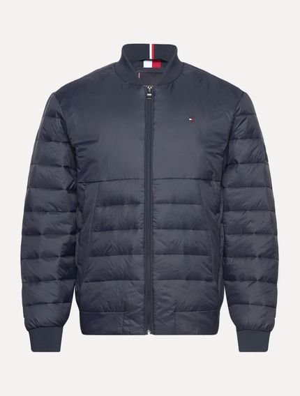 Jaqueta Tommy Hilfiger Packable Recycled Quilt Bomber Preta - Marca Tommy Hilfiger