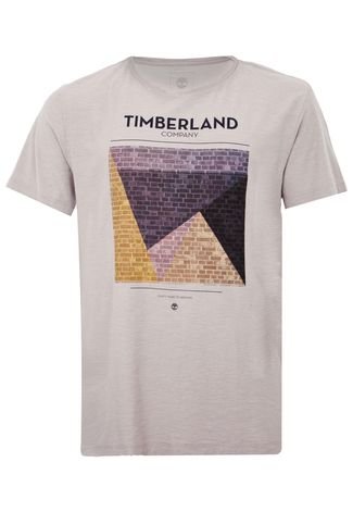 Camiseta Timberland Grafismos Rosa