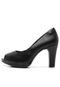 Peep Toe Dakota Liso Preto - Marca Dakota