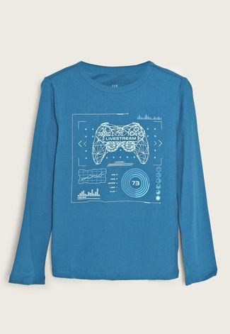 Camiseta Infantil GAP Game Azul