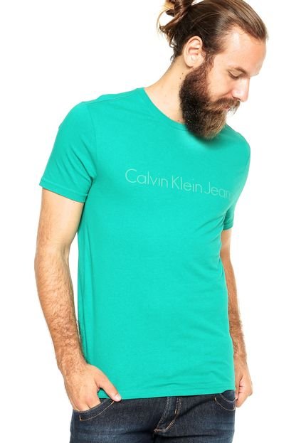 Camiseta Calvin Klein Jeans Relevo Verde - Marca Calvin Klein Jeans