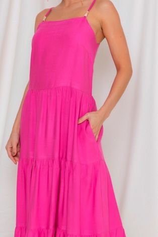 Vestido Vanibele Midi Pink