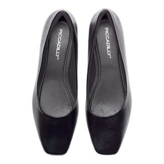 Sapato Feminino Piccadilly Casual Salto Bloco Preto