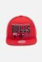 Boné Mitchell & Ness NBA Champ Stack Chicago Bulls Vermelho - Marca Mitchell & Ness