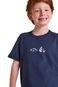 Camiseta Estampada Peixinho E Reserva Mini Azul Marinho - Marca Reserva Mini