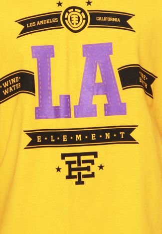 Camiseta Element Pack Monogram Amarela