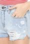 Short Jeans Hering Destroyed Azul - Marca Hering