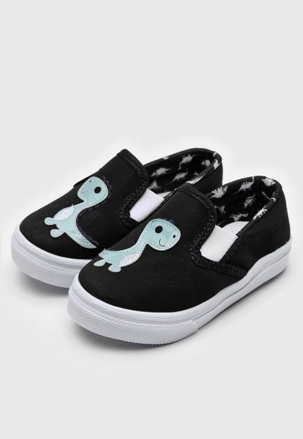 Slip On Tricae Menino Dinossauro Preto - Marca Tricae