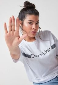 Camiseta Blanco-Gris-Negro Calvin Klein