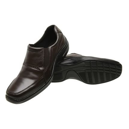 Sapato Social Masculino Ortopédico em Couro Preto - Marca MeA Shoes