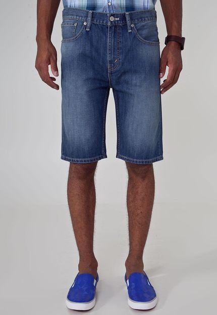 Bermuda Jeans Levis Regular Taper Fit Azul - Marca Levis
