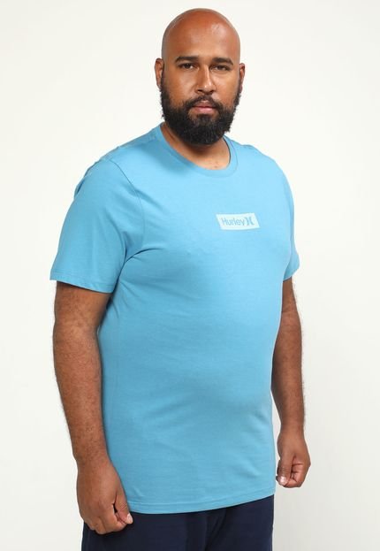 Camiseta Hurley Plus Size Mini Box Oversize Azul - Marca Hurley