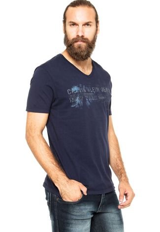 Camiseta Calvin Klein Jeans New York Azul Marinho