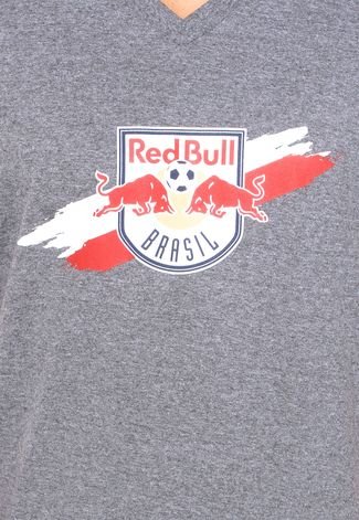 Camiseta Manga Curta Red Bull RBB Paint Logo Cinza