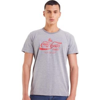 Camiseta Coca Cola Shape IN23 Cinza Masculino