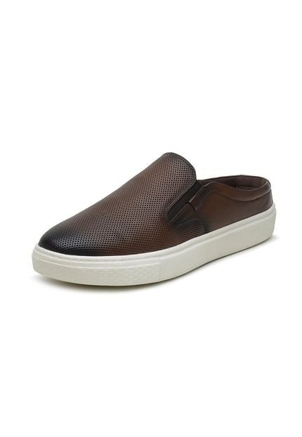 Mule Masculino Jota Pe Marrom Couro 83351 - Marca Jota Pe