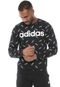 Moletom Fechado adidas Performance M Aop Swt Preto - Marca adidas Performance