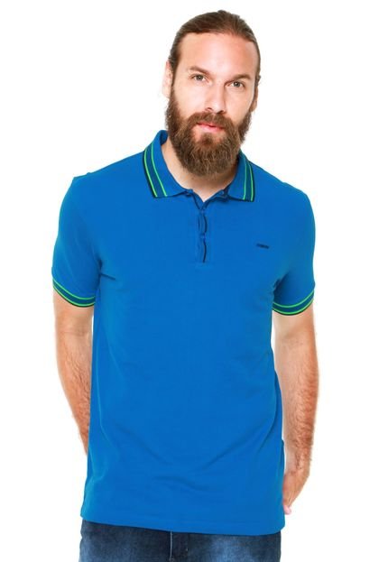 Camisa Polo Forum Muscle Azul - Marca Forum