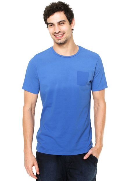 Camiseta Vila Romana Detalhe Azul - Marca Vila Romana