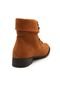 Bota Coturno DAFITI SHOES Recortes Caramelo - Marca DAFITI SHOES