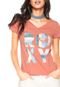 Camiseta Roxy Retro Golds Coral - Marca Roxy