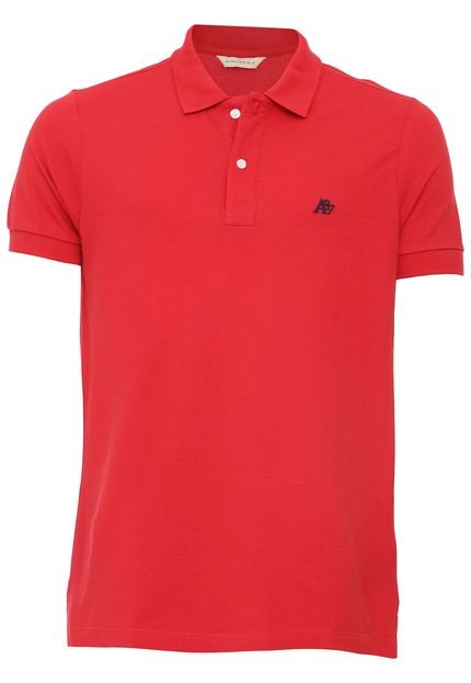 Camisa Polo Aeropostale Reta Logo Bordado Vermelha - Marca Aeropostale