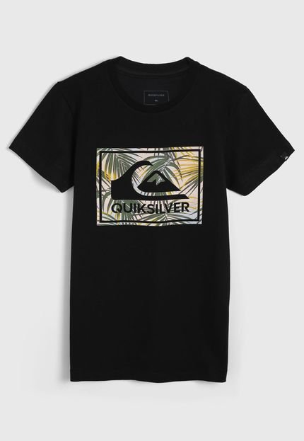 Camiseta Quiksilver Infantil Logo Preta - Marca Quiksilver