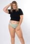 Kit 3 Calcinhas Charme Plus Size Microfibra Concept Lingerie Multicolorido - Marca Concept Lingerie